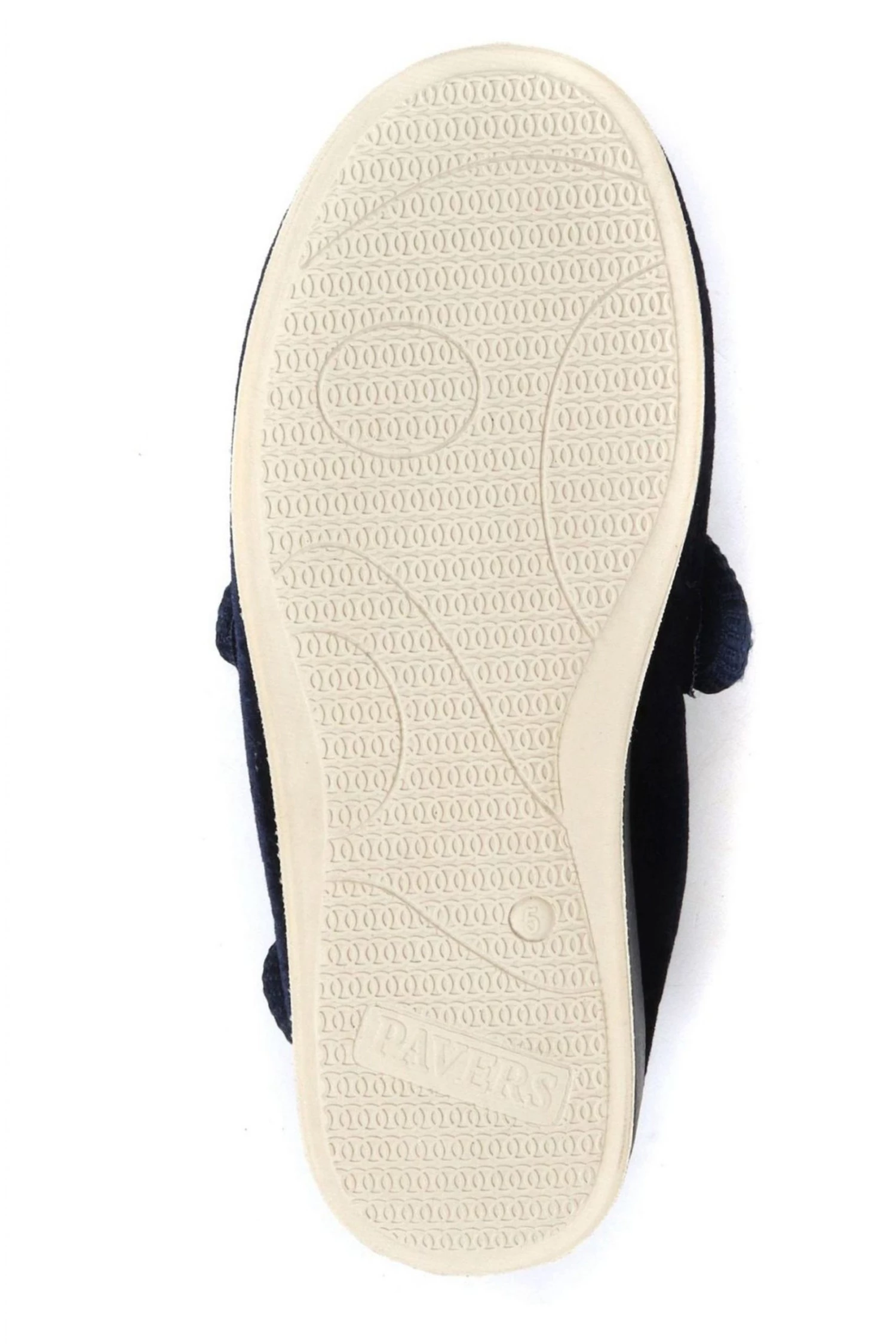 Pavers Blue Ladies Touch Fastening Full Slippers 5 Pavers Blue Ladies Touch Fastening Full Slippers - Image 5