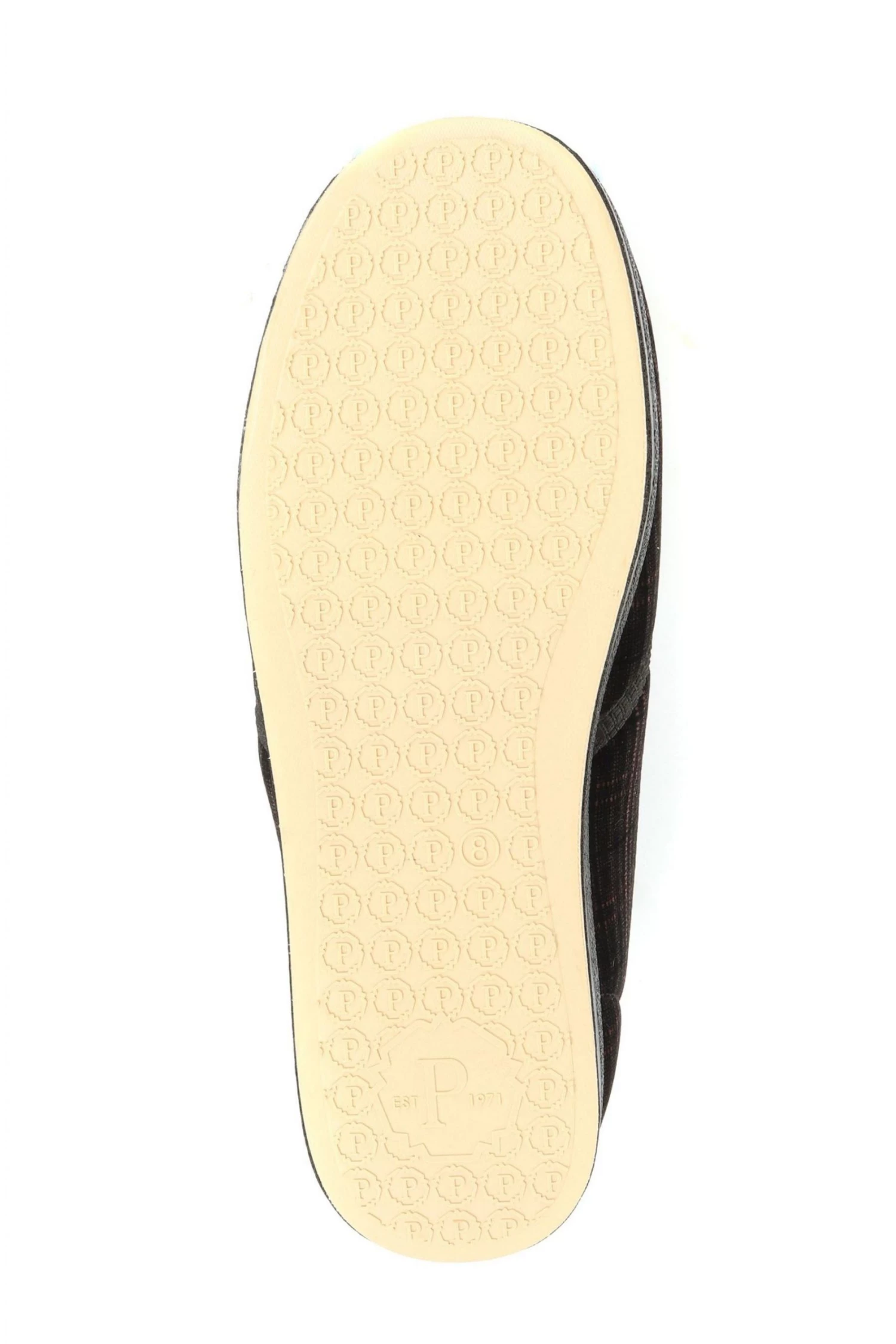 Pavers Mens Burgundy Red Plaid Full Slippers 5 Pavers Mens Burgundy Red Plaid Full Slippers - Image 5