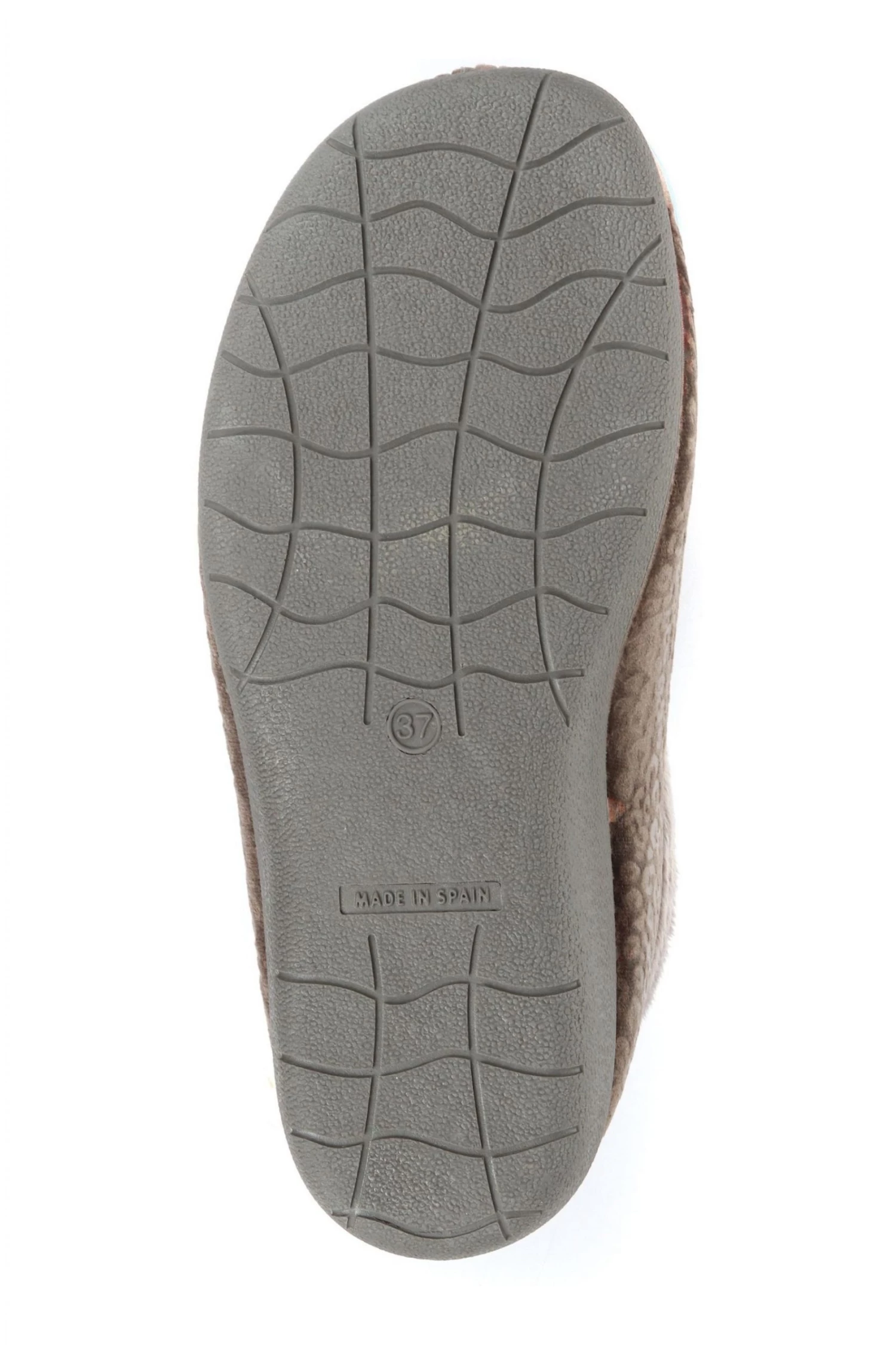 Pavers Ladies Grey Leopard Print Slippers 5 Pavers Ladies Grey Leopard Print Slippers - Image 5