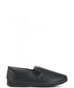 Pavers Black Wide Fit Men's Slippers -Pavers Sales Shop unnamed file 2446