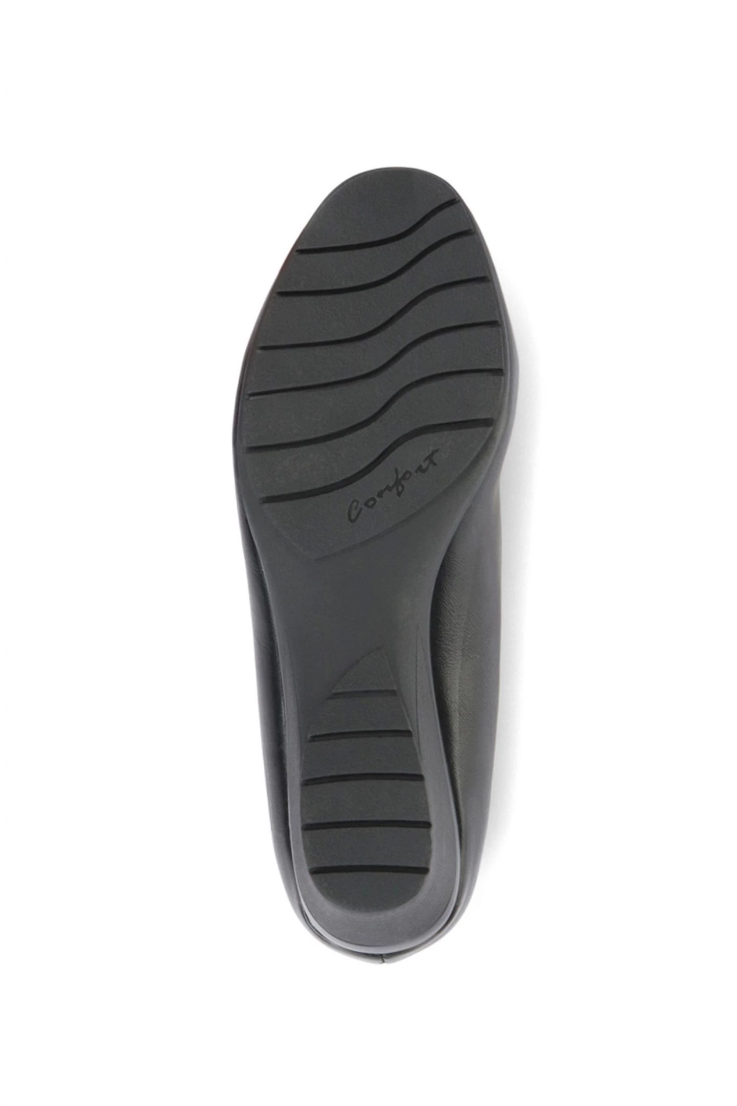 Pavers Paver Black Faux Leather Wedge Pumps 5 Pavers Paver Black Faux Leather Wedge Pumps - Image 5