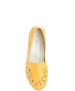 Pavers Yellow Leather Slip-On Pumps -Pavers Sales Shop unnamed file 2515 scaled