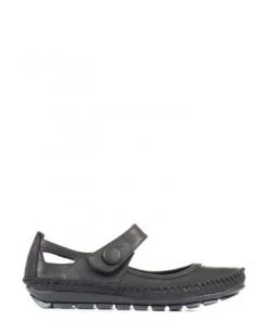 Pavers Black Leather Touch Fastening Mary Janes Pumps -Pavers Sales Shop unnamed file 2523