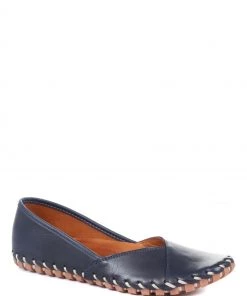 Pavers Ladies Blue Casual Leather Slip On Shoes -Pavers Sales Shop unnamed file 2549 scaled