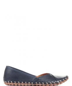 Pavers Ladies Blue Casual Leather Slip On Shoes -Pavers Sales Shop unnamed file 2553