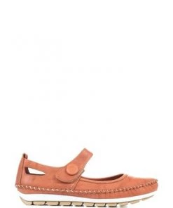 Pavers Brown Leather Touch Fastening Mary Jane Pumps -Pavers Sales Shop unnamed file 2559