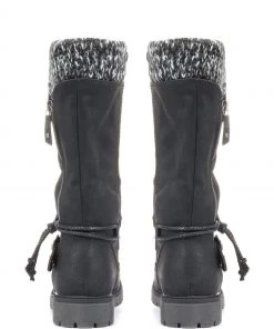 Pavers Ladies Black Wide Fit Casual Mid-Calf Boots -Pavers Sales Shop unnamed file 2568 scaled