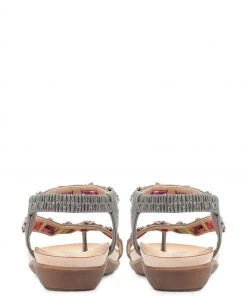 Pavers Womens Natural Pewter Embellished Toe-Post Sandals 8 Pavers Womens Natural Pewter Embellished Toe-Post Sandals -Pavers Sales Shop unnamed file 2580 scaled