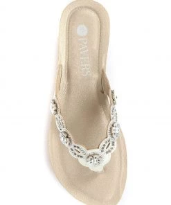 Pavers White Wedge Toe Post Sandals -Pavers Sales Shop unnamed file 2587 scaled