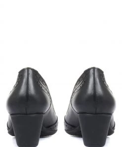 Pavers Black Ladies Leather Heeled Shoes -Pavers Sales Shop unnamed file 2592 scaled