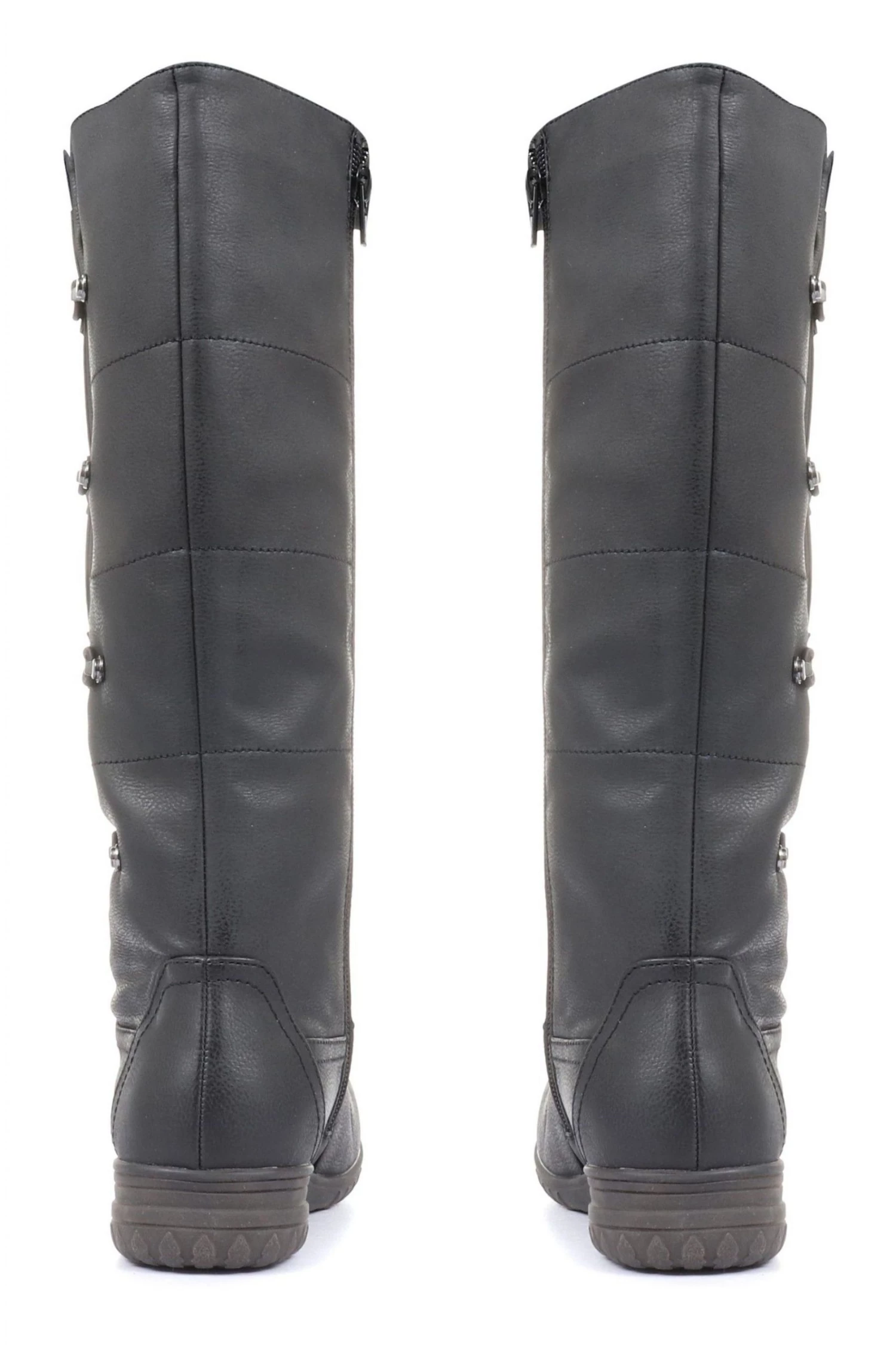 Pavers Ladies Black Wide Fit Calf Boots 3 Pavers Ladies Black Wide Fit Calf Boots - Image 3