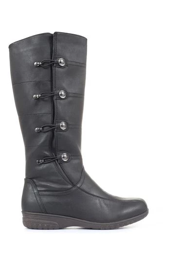 Pavers Ladies Black Wide Fit Calf Boots 6 Pavers Ladies Black Wide Fit Calf Boots - Image 6