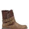 Pavers Ladies Brown Casual Ankle Boots