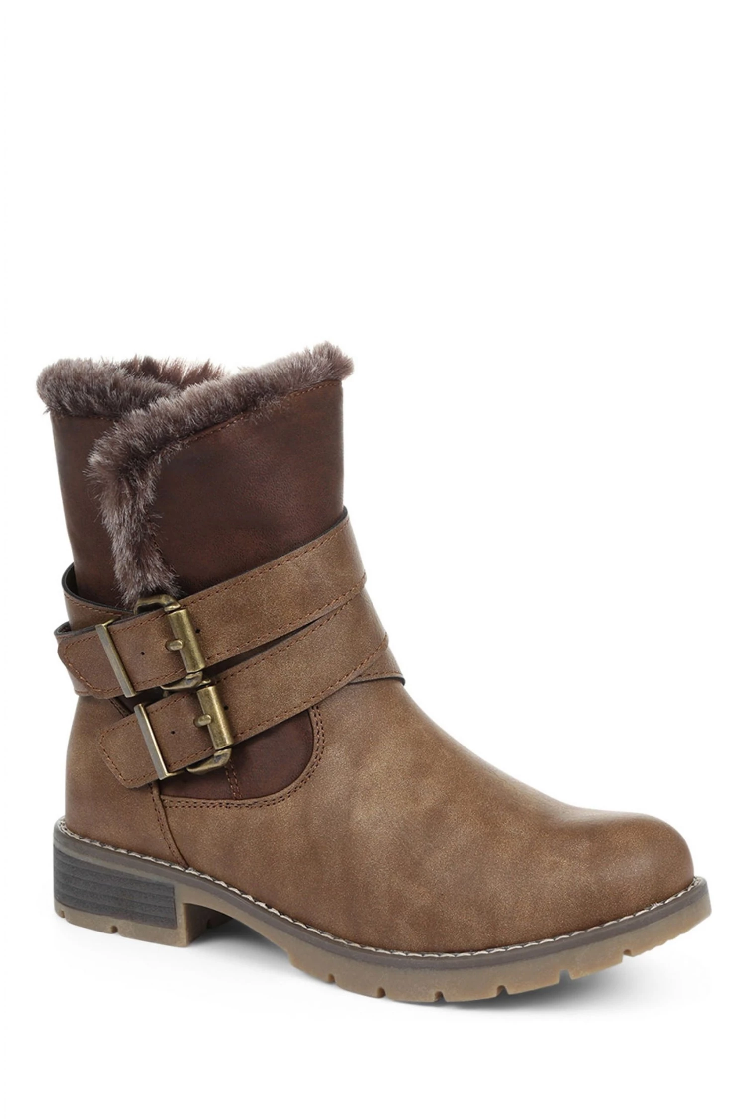 Pavers Ladies Brown Casual Ankle Boots 2 Pavers Ladies Brown Casual Ankle Boots - Image 2