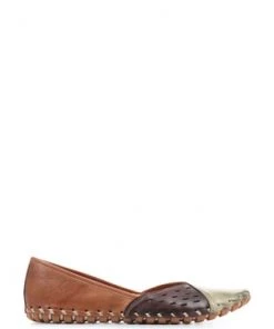 Pavers Womens Natural Multi Leather Ladies Slip-On Shoes -Pavers Sales Shop unnamed file 2625