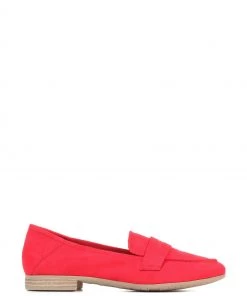 Pavers Red Penny Loafers