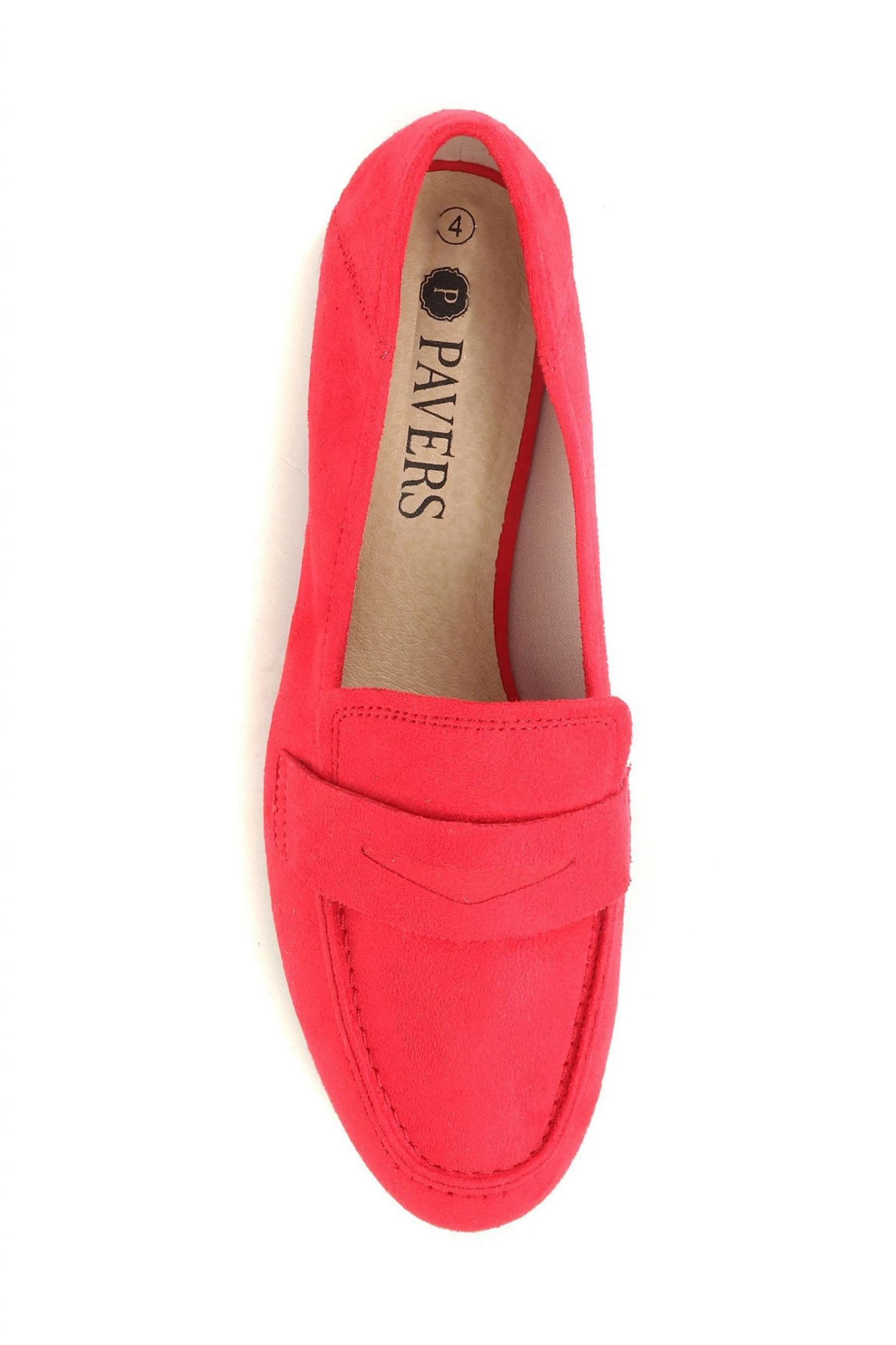 Pavers Red Penny Loafers 4 Pavers Red Penny Loafers - Image 4