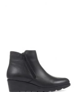 Pavers Black Leather Ladies Wedge Ankle Boots 11 Pavers Black Leather Ladies Wedge Ankle Boots -Pavers Sales Shop unnamed file 2659