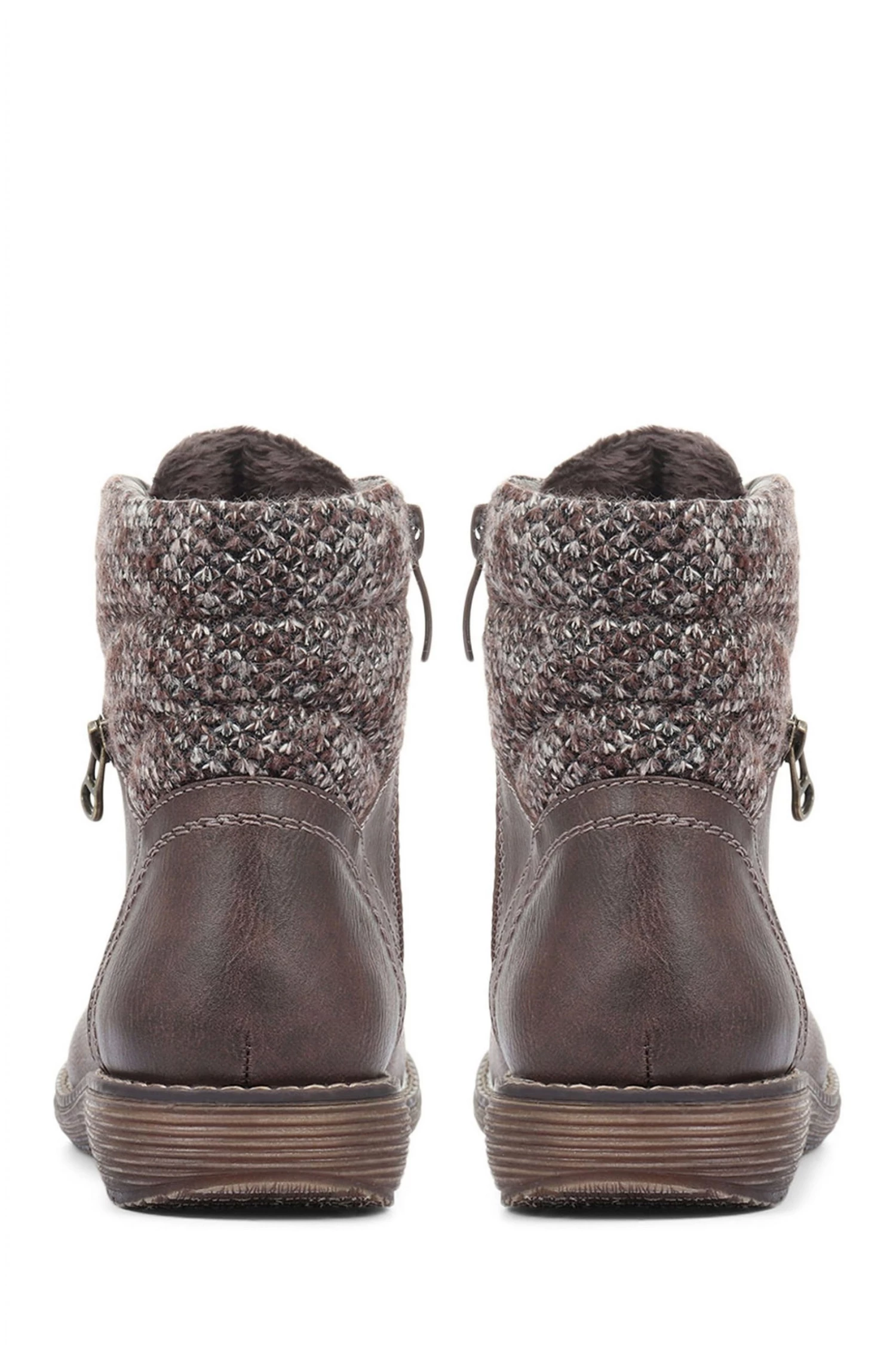 Pavers Ladies Brown Ankle Boots 3 Pavers Ladies Brown Ankle Boots - Image 3