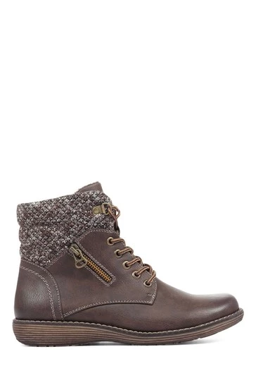 Pavers Ladies Brown Ankle Boots 6 Pavers Ladies Brown Ankle Boots - Image 6