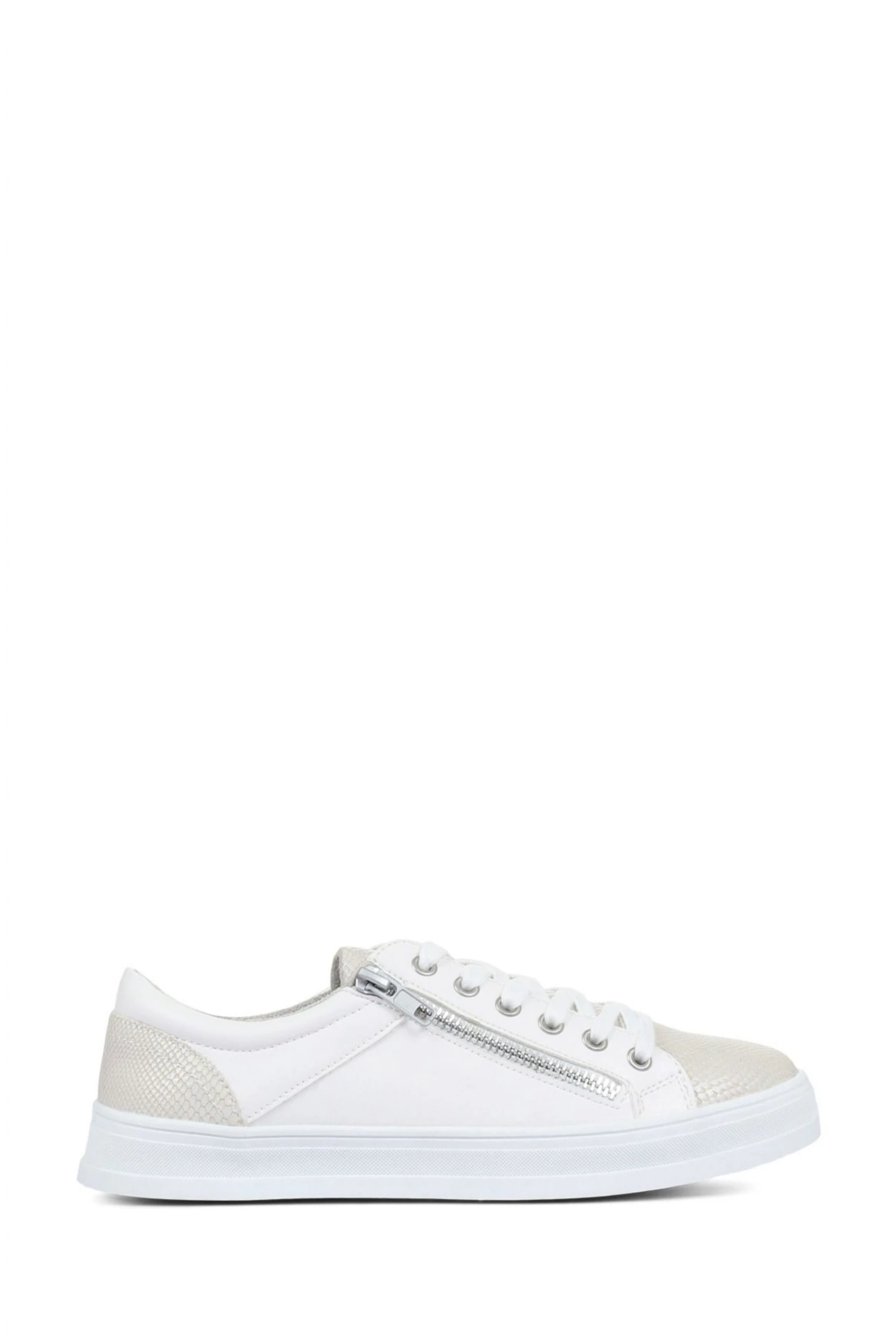 Pavers White Lace-Up Trainers 1 Pavers White Lace-Up Trainers
