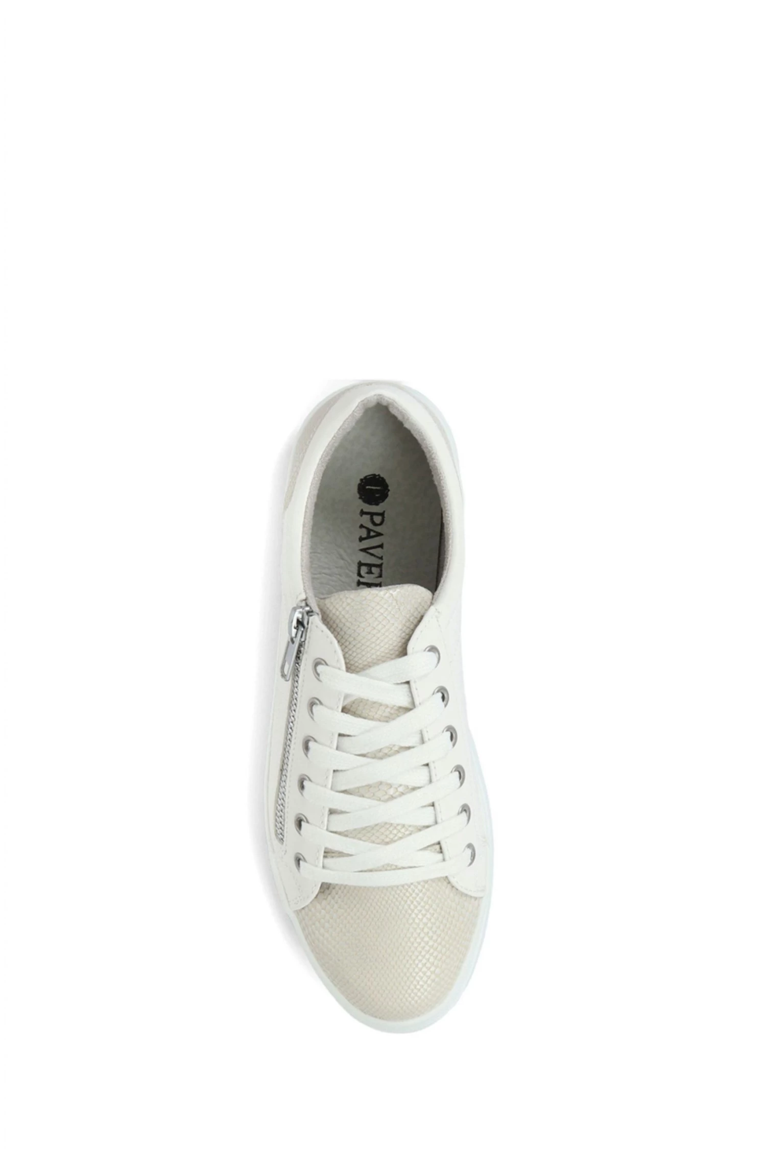 Pavers White Lace-Up Trainers 4 Pavers White Lace-Up Trainers - Image 4