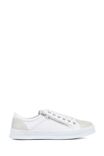 Pavers White Lace-Up Trainers 7 Pavers White Lace-Up Trainers - Image 7