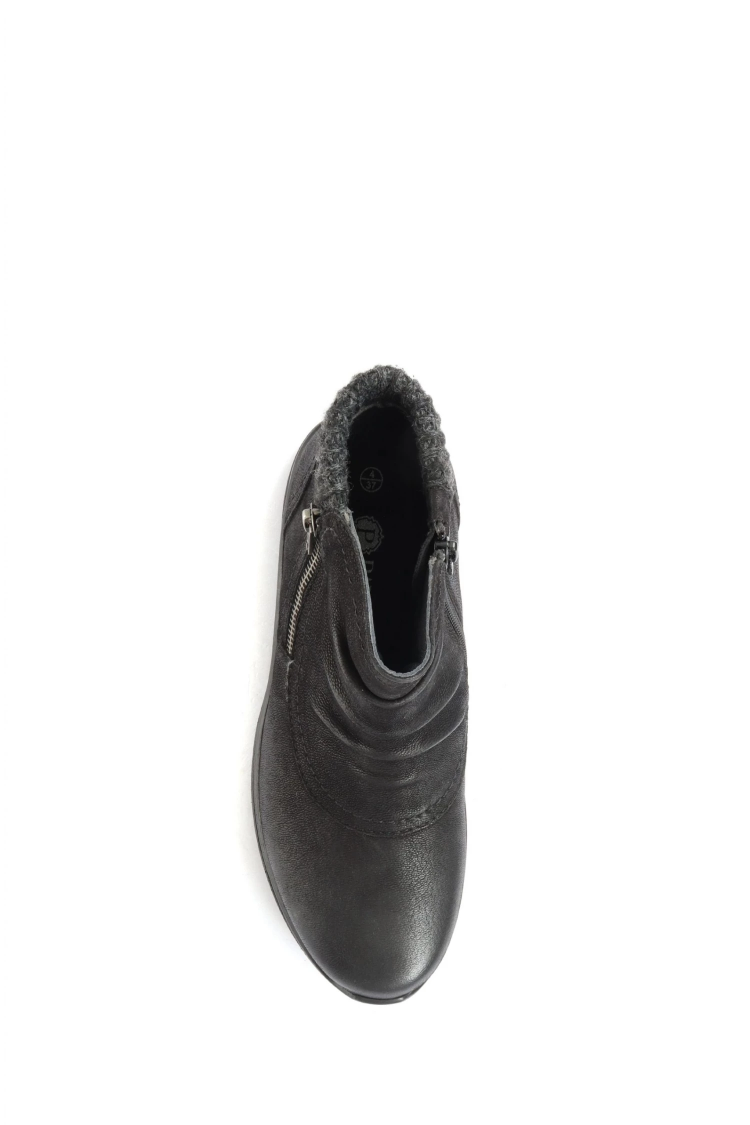 Pavers Black Wide Fit Leather Ankle Boots 4 Pavers Black Wide Fit Leather Ankle Boots - Image 4