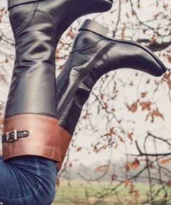 Pavers Black Brown Ladies Leather Knee High Boots -Pavers Sales Shop unnamed file 2737 scaled