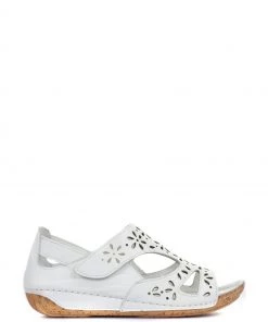 Pavers Wide Fit Leather Sandals