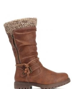 Pavers Brown Ladies Casual Mid-Calf Boots -Pavers Sales Shop unnamed file 2762