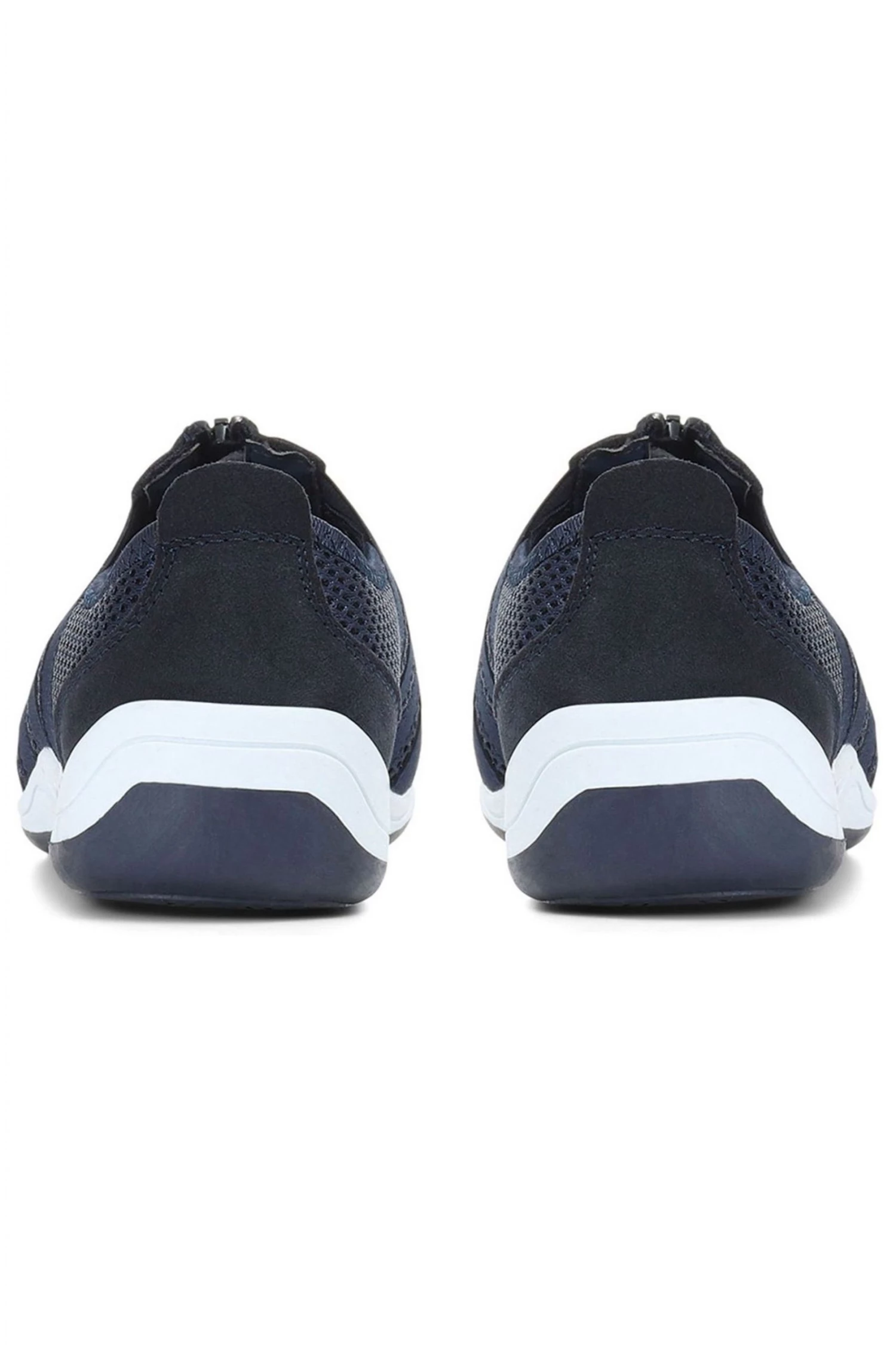 Pavers Blue Ladies Casual Zip Up Trainers 3 Pavers Blue Ladies Casual Zip Up Trainers - Image 3