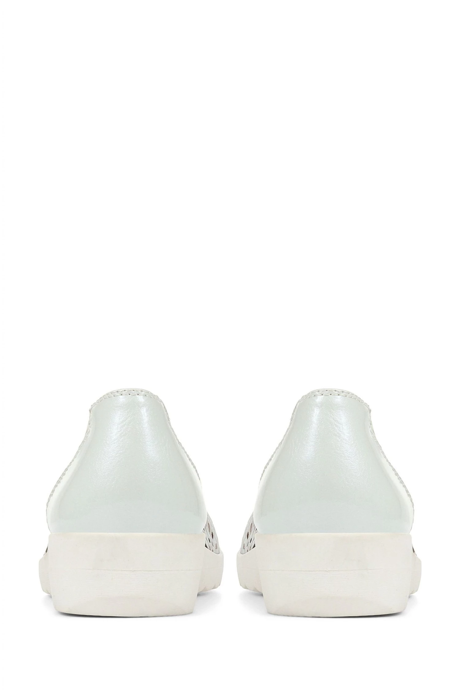 Pavers Silver Lightweight Ballerina Pumps 3 Pavers Silver Lightweight Ballerina Pumps - Image 3