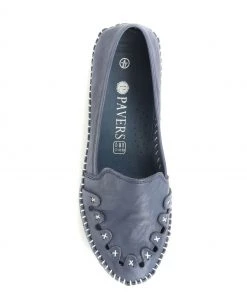 Pavers Blue Leather Slip-On Pumps -Pavers Sales Shop unnamed file 2814 scaled