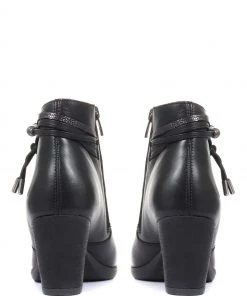 Pavers Ladies Black Leather Heeled Ankle Boots 8 Pavers Ladies Black Leather Heeled Ankle Boots -Pavers Sales Shop unnamed file 282 scaled