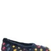 Pavers Blue Navy Multi Ladies Full Woolly Slippers