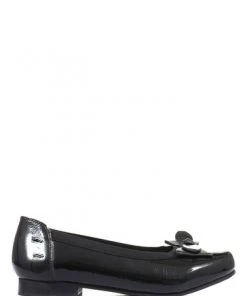 Pavers Ladies Black Wider Fit Leather Pumps -Pavers Sales Shop unnamed file 2855