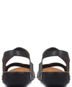 Pavers Ladies Black Touch Fasten Sandals -Pavers Sales Shop unnamed file 2864 scaled