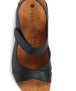 Pavers Ladies Black Touch Fasten Sandals -Pavers Sales Shop unnamed file 2865 scaled