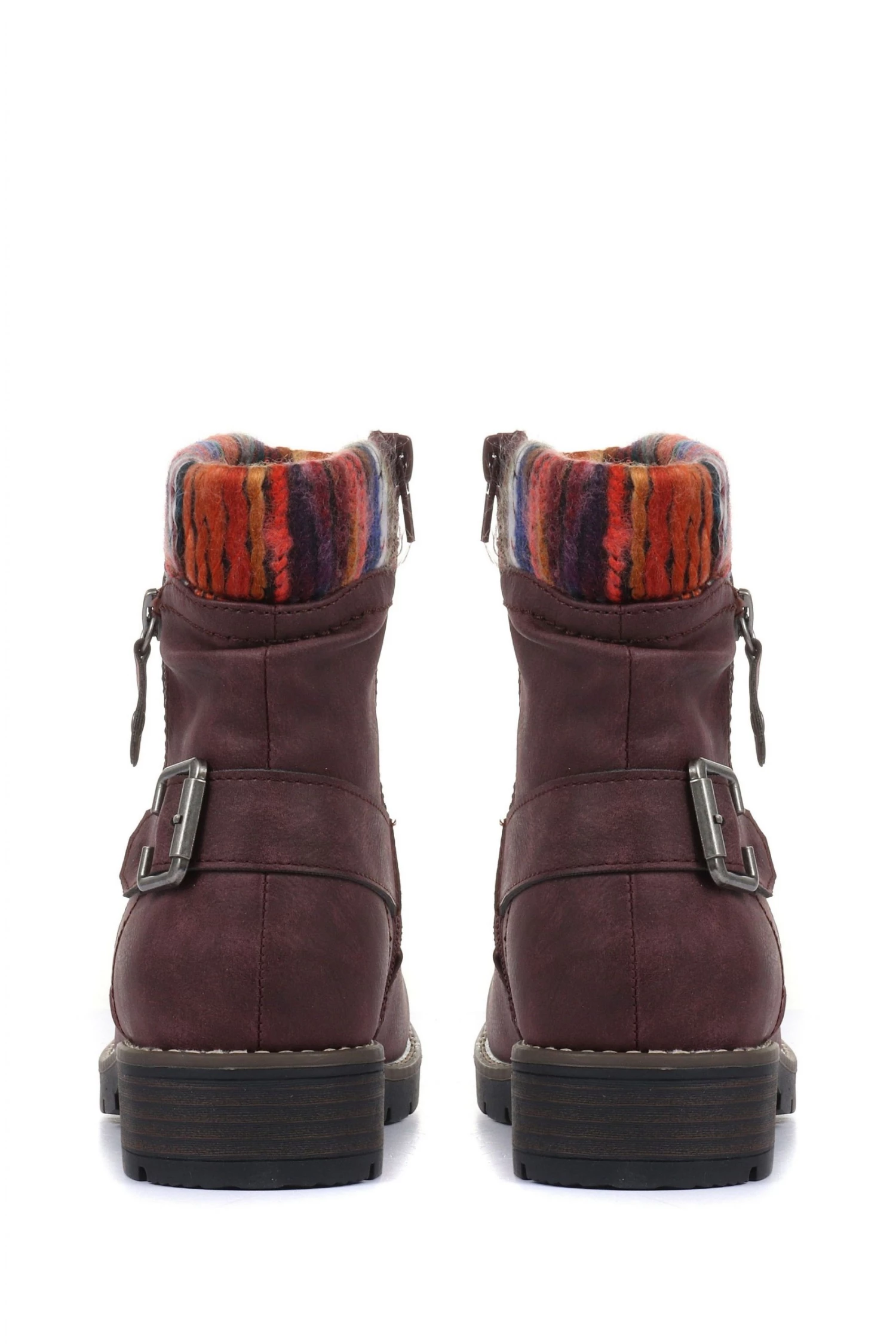 Pavers Burgundy Ladies Water Resistant Ankle Boots 4 Pavers Burgundy Ladies Water Resistant Ankle Boots - Image 4