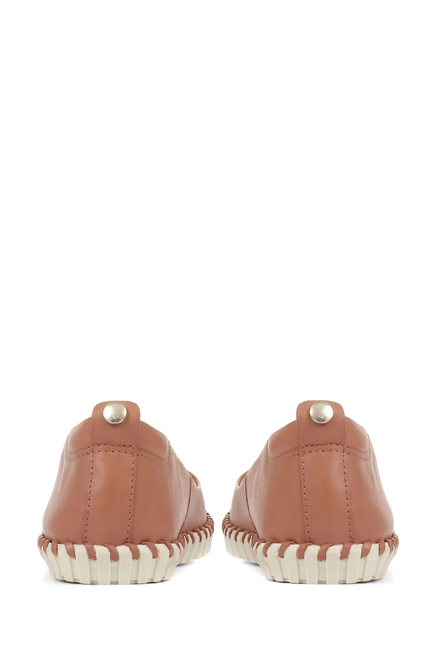 Pavers Natural Leather Ballet Pumps 3 Pavers Natural Leather Ballet Pumps - Image 3