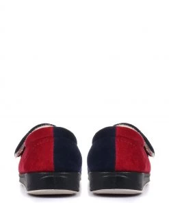 Pavers Red Ladies Touch Fastening Full Slippers With Permalose Sole -Pavers Sales Shop unnamed file 2918 scaled