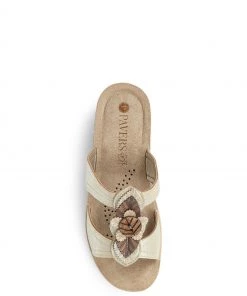 Pavers Ladies Gold Embellished Mule Sandals -Pavers Sales Shop unnamed file 2966 scaled