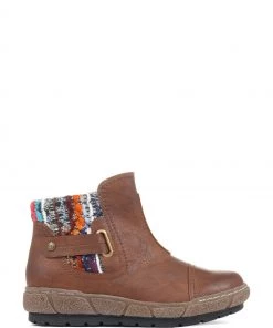 Pavers Tan Ladies Ankle Boots