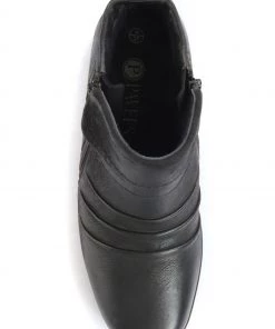 Pavers Black Ladies Dual Zip Leather Ankle Boots -Pavers Sales Shop unnamed file 33 scaled