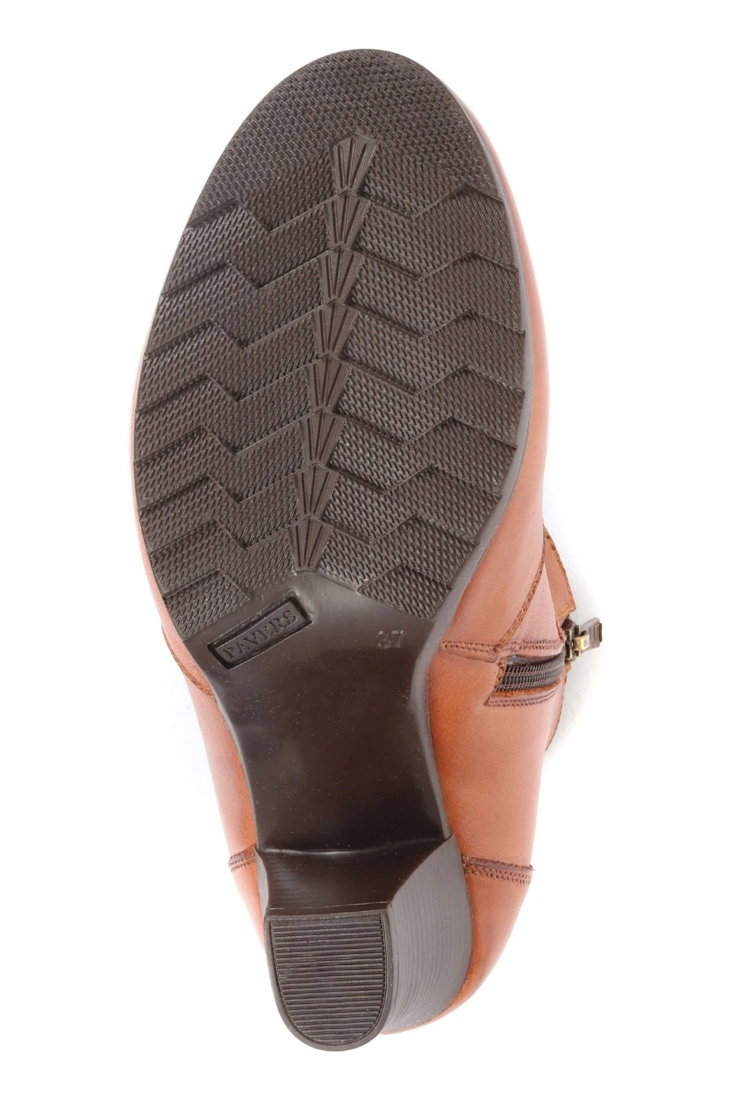 Pavers Ladies Brown Leather Ankle Boots 5 Pavers Ladies Brown Leather Ankle Boots - Image 5