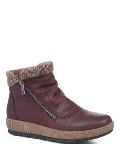 Pavers Ladies Red Wedge Ankle Boots -Pavers Sales Shop unnamed file 365 scaled