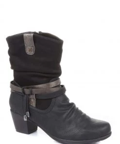 Pavers Ladies Black Heeled Mid-Calf Boots -Pavers Sales Shop unnamed file 377 scaled