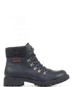 Pavers Ladies Blue Lace-Up Ladies Ankle Boots -Pavers Sales Shop unnamed file 41