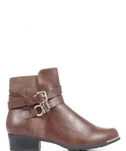 Pavers Ladies Brown Flat Ankle Boots 11 Pavers Ladies Brown Flat Ankle Boots -Pavers Sales Shop unnamed file 416